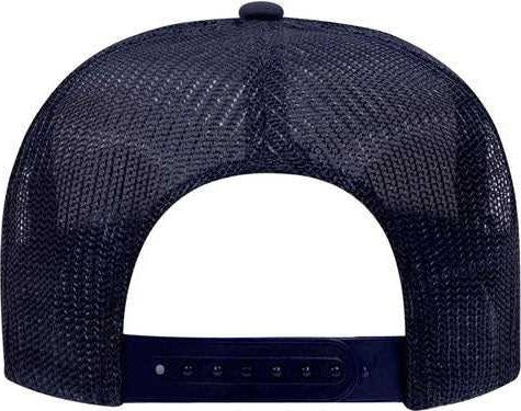 OTTO 39-165 Polyester Foam Front High Crown Golf Style Mesh Back Cap with Fabric Adjustable Hook - Navy - HIT a Double - 2