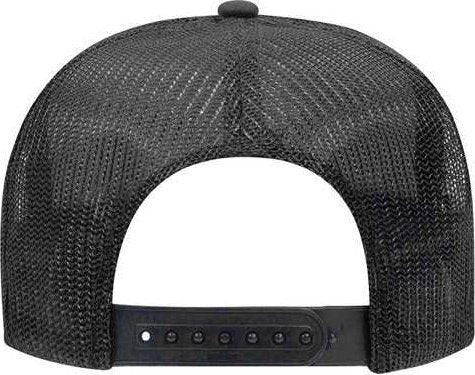 OTTO 39-165 Polyester Foam Front High Crown Golf Style Mesh Back Cap with Fabric Adjustable Hook - Charcoal Gray - HIT a Double - 2