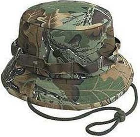 OTTO 43-045 100% Camouflage Cotton Twill Bucket Hats - Khaki Brown Light Olive Green - HIT a Double - 1