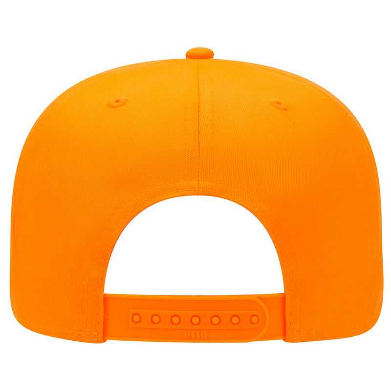 OTTO 50-129 6 Panel Pro Neon Polyester Twill Baseball Cap - Neon Orange - HIT a Double - 1