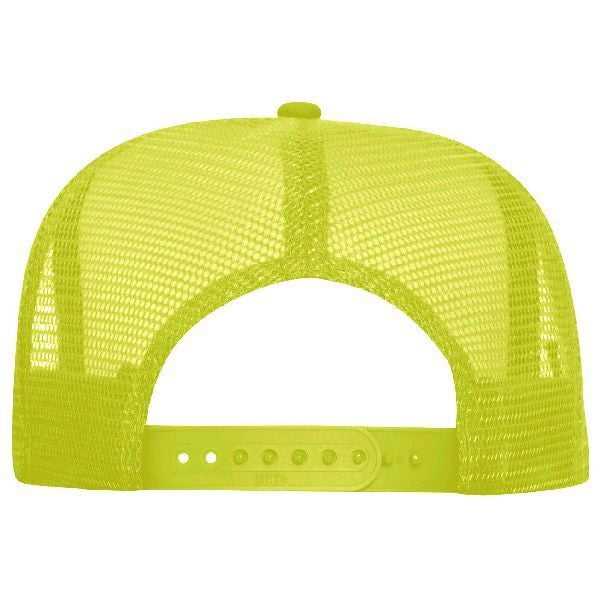OTTO 55-133 Neon Polyester Foam Golf Style Mesh Back Cap - Neon Yellow - HIT a Double - 1