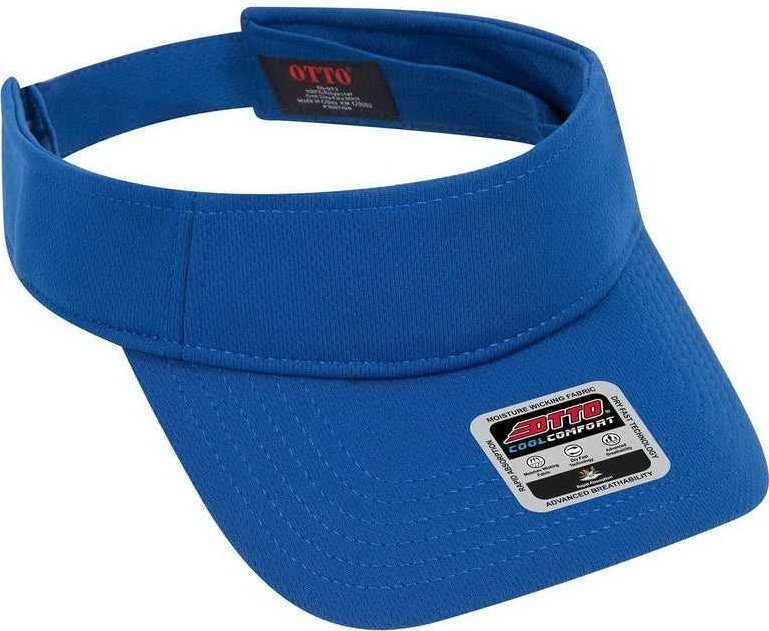OTTO 60-973 Cool Comfort Polyester Cool Mesh Sun Visors - Royal - HIT a Double - 1