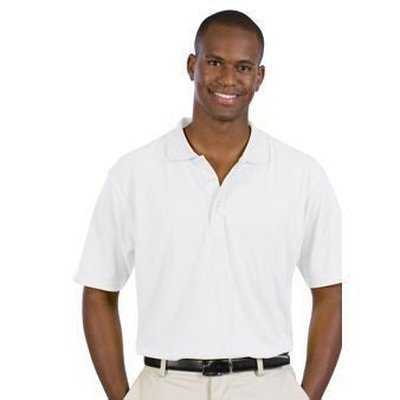 OTTO 601-103 Men&#39;s 5.6 oz. Pique Knit Sport Shirts - White - HIT a Double - 1