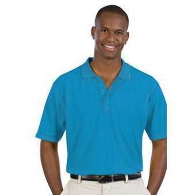 OTTO 601-103 Men's 5.6 oz. Pique Knit Sport Shirts - Calif. Blue - HIT a Double - 1