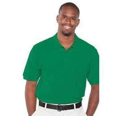 OTTO 601-105 Men's 7.0 oz. Premium Pique Knit Sport Shirts - Kelly - HIT a Double - 1