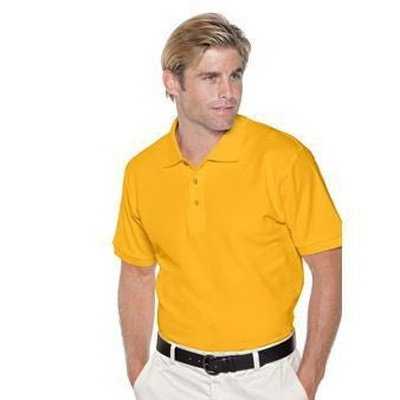 OTTO 601-105 Men&#39;s 7.0 oz. Premium Pique Knit Sport Shirts - Gold - HIT a Double - 1