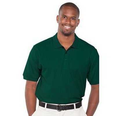 OTTO 601-105 Men&#39;s 7.0 oz. Premium Pique Knit Sport Shirts - Dark Green - HIT a Double - 1