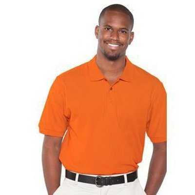 OTTO 601-105 Men&#39;s 7.0 oz. Premium Pique Knit Sport Shirts - Burnt Orange - HIT a Double - 1