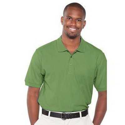 OTTO 601-105 Men&#39;s 7.0 oz. Premium Pique Knit Sport Shirts - Cactus Green - HIT a Double - 1
