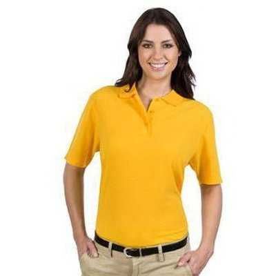 OTTO 602-103 Ladies&#39; 5.6 oz. Pique Knit Sport Shirts - Gold - HIT a Double - 1
