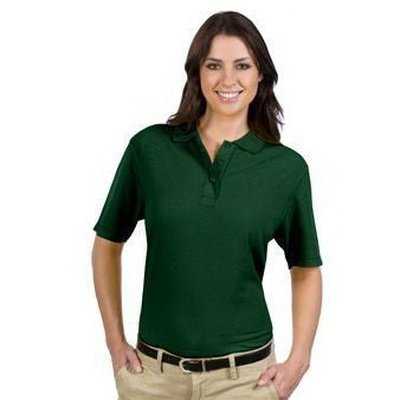 OTTO 602-103 Ladies&#39; 5.6 oz. Pique Knit Sport Shirts - Dark Green - HIT a Double - 1
