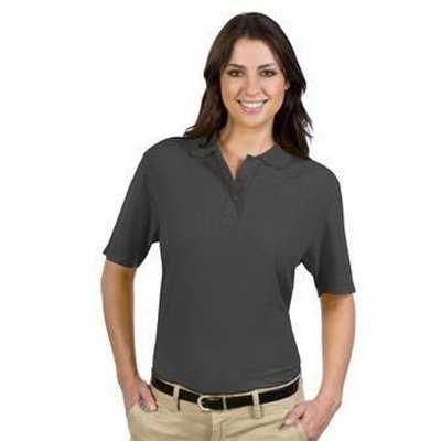 OTTO 602-103 Ladies&#39; 5.6 oz. Pique Knit Sport Shirts - Charcoal Gray - HIT a Double - 1