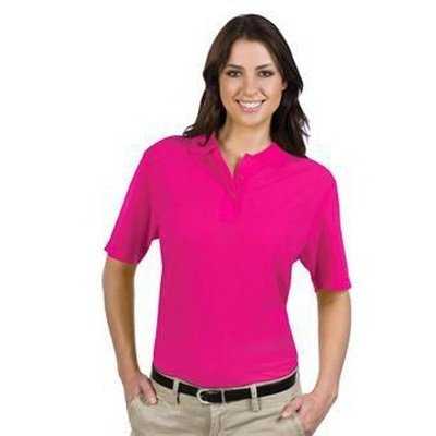 OTTO 602-103 Ladies&#39; 5.6 oz. Pique Knit Sport Shirts - Hot Pink - HIT a Double - 1