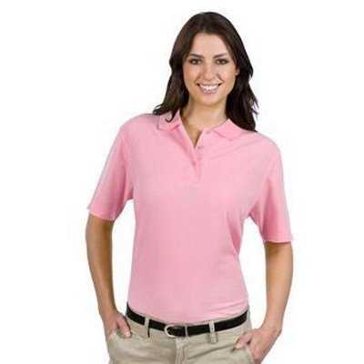 OTTO 602-103 Ladies&#39; 5.6 oz. Pique Knit Sport Shirts - Pink - HIT a Double - 1