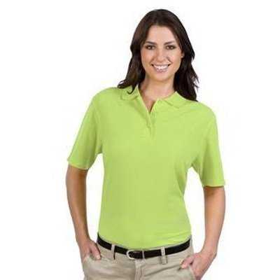 OTTO 602-103 Ladies&#39; 5.6 oz. Pique Knit Sport Shirts - Lime - HIT a Double - 1