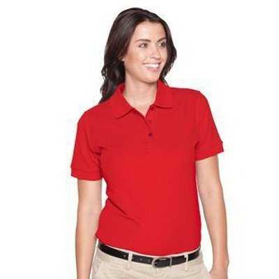 OTTO 602-105 Ladies&#39; 7.0 oz. Premium Pique Knit Sport Shirts - Red - HIT a Double - 1