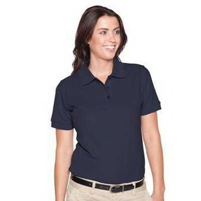 OTTO 602-105 Ladies&#39; 7.0 oz. Premium Pique Knit Sport Shirts - Navy - HIT a Double - 1