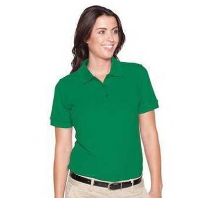 OTTO 602-105 Ladies&#39; 7.0 oz. Premium Pique Knit Sport Shirts - Kelly - HIT a Double - 1