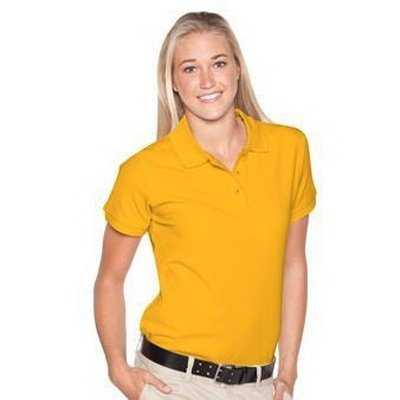 OTTO 602-105 Ladies&#39; 7.0 oz. Premium Pique Knit Sport Shirts - Gold - HIT a Double - 1