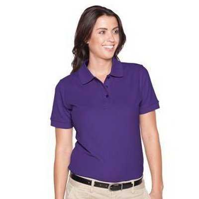 OTTO 602-105 Ladies&#39; 7.0 oz. Premium Pique Knit Sport Shirts - Purple - HIT a Double - 1