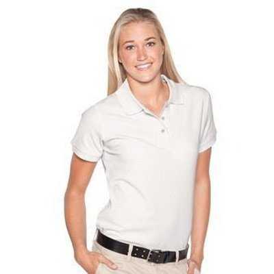 OTTO 602-105 Ladies&#39; 7.0 oz. Premium Pique Knit Sport Shirts - White - HIT a Double - 1