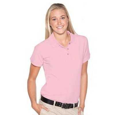 OTTO 602-105 Ladies&#39; 7.0 oz. Premium Pique Knit Sport Shirts - Pink - HIT a Double - 1
