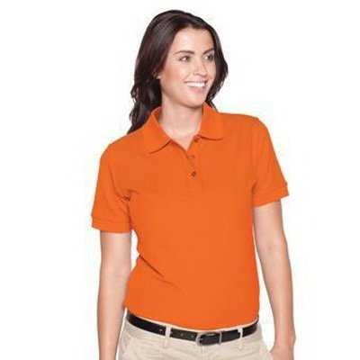 OTTO 602-105 Ladies&#39; 7.0 oz. Premium Pique Knit Sport Shirts - Burnt Orange - HIT a Double - 1