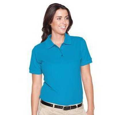 OTTO 602-105 Ladies&#39; 7.0 oz. Premium Pique Knit Sport Shirts - Calif. Blue - HIT a Double - 1