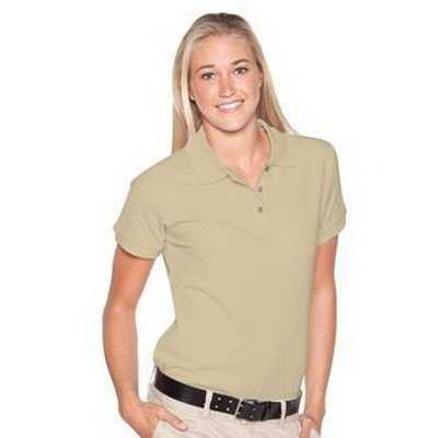 OTTO 602-105 Ladies&#39; 7.0 oz. Premium Pique Knit Sport Shirts - Sand - HIT a Double - 1