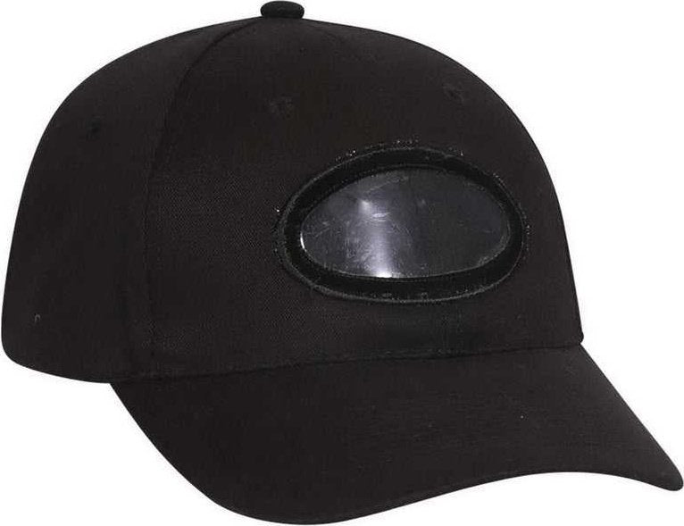 OTTO 61-308 6 Panel Low Profile Baseball Cap - Black - HIT a Double - 1