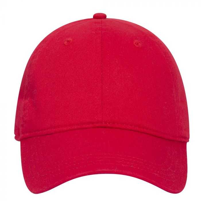 OTTO 64-1290 Youth 6 Panel Low Profile Dad Hat - Red - HIT a Double - 2