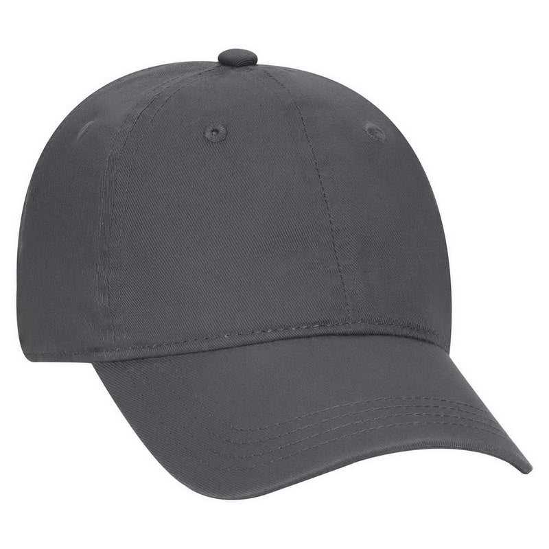 OTTO 64-1290 Youth 6 Panel Low Profile Dad Hat - Charcoal Gray - HIT a Double - 1
