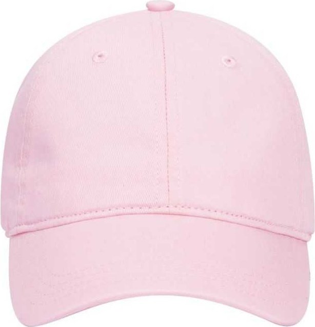 OTTO 64-1290 Youth 6 Panel Low Profile Dad Hat - Pink - HIT a Double - 2