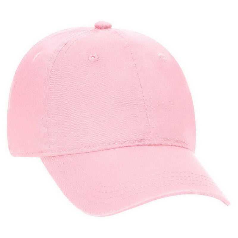 OTTO 64-1290 Youth 6 Panel Low Profile Dad Hat - Pink - HIT a Double - 1