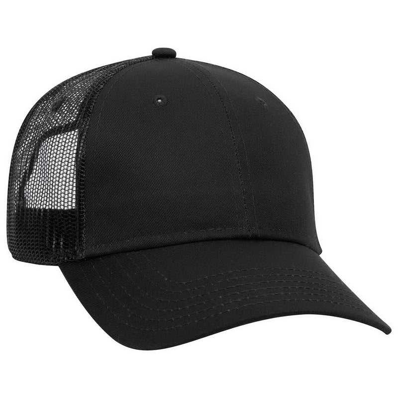 OTTO 65-1291 Youth 6 Panel Low Profile Baseball Cap - Black - HIT a Double - 1