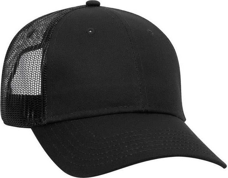 OTTO 65-1291 Youth 6 Panel Low Profile Baseball Cap - Black - HIT a Double - 1