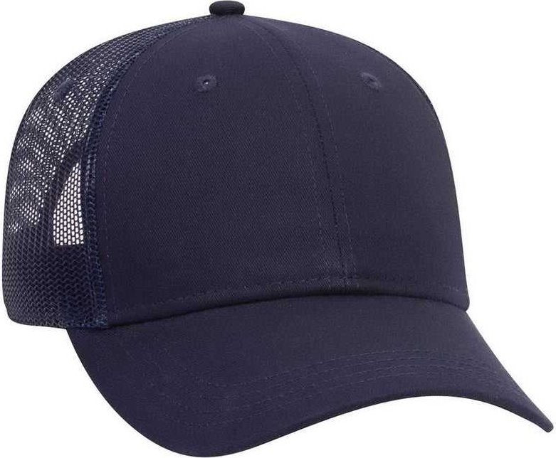 OTTO 65-1291 Youth 6 Panel Low Profile Baseball Cap - Navy - HIT a Double - 1