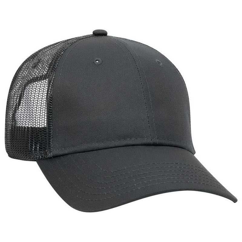 OTTO 65-1291 Youth 6 Panel Low Profile Baseball Cap - Charcoal Gray - HIT a Double - 1