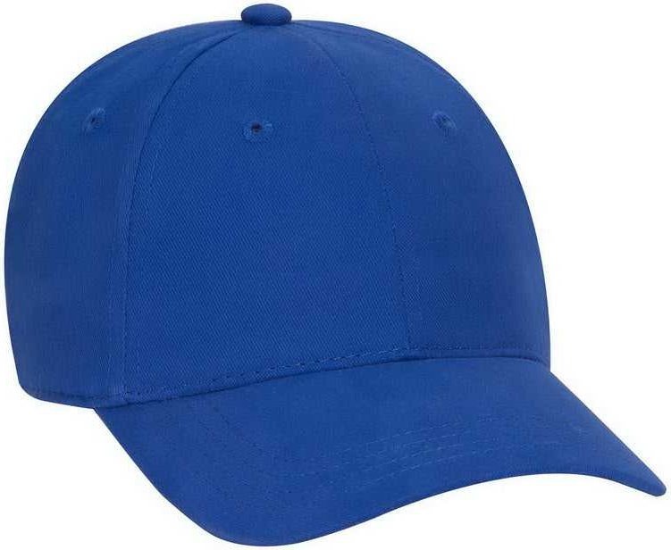 OTTO 65-758 Youth Brushed Cotton Twill Low Profile Pro Style Cap - Royal - HIT a Double - 1