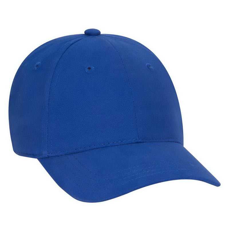 OTTO 65-758 Youth Brushed Cotton Twill Low Profile Pro Style Cap - Royal - HIT a Double - 1