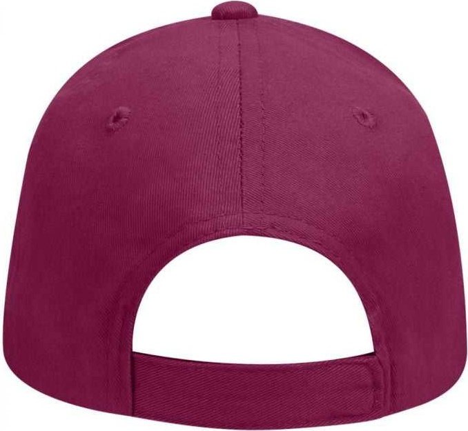 OTTO 65-758 Youth Brushed Cotton Twill Low Profile Pro Style Cap - Maroon - HIT a Double - 2