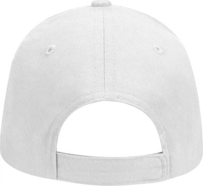 OTTO 65-758 Youth Brushed Cotton Twill Low Profile Pro Style Cap - White - HIT a Double - 2