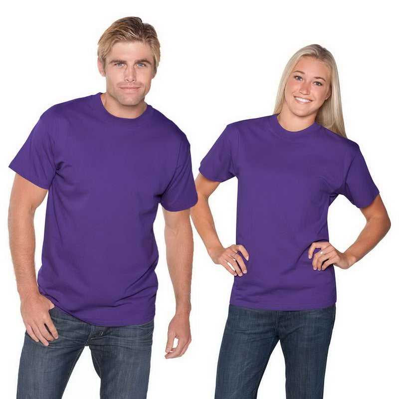 OTTO 651-201 Unisex 6.1 oz. Heavyweight Jersey Knit T-Shirts - Purple - HIT a Double - 1