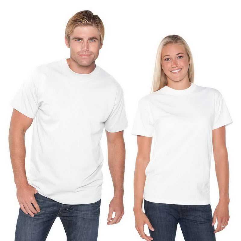 OTTO 651-201 Unisex 6.1 oz. Heavyweight Jersey Knit T-Shirts - White - HIT a Double - 1