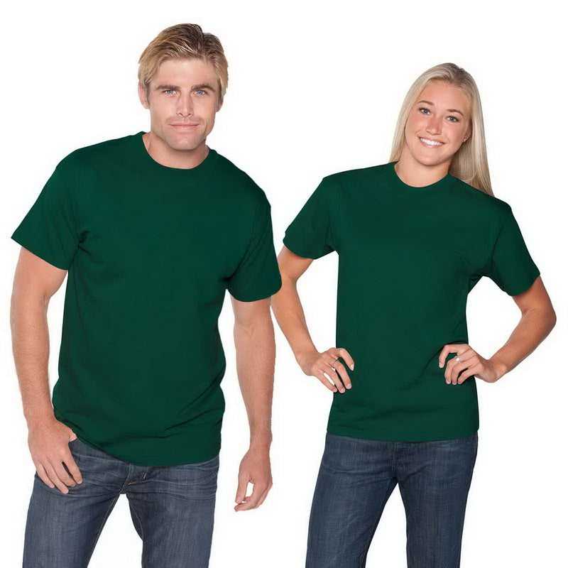 OTTO 651-201 Unisex 6.1 oz. Heavyweight Jersey Knit T-Shirts - Dark Green - HIT a Double - 1