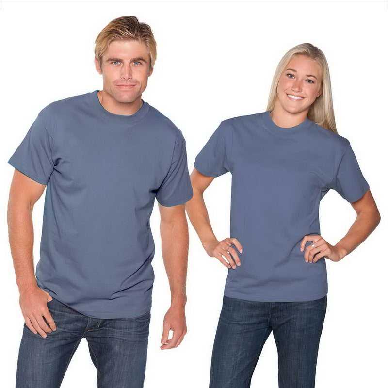OTTO 651-201 Unisex 6.1 oz. Heavyweight Jersey Knit T-Shirts - Indigo Blue - HIT a Double - 1