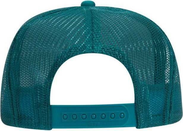 OTTO 68-216 Youth Polyester Foam High Crown Golf Style Mesh Back Cap with Plastic Adjustable Snap - Jade White Jade - HIT a Double - 2