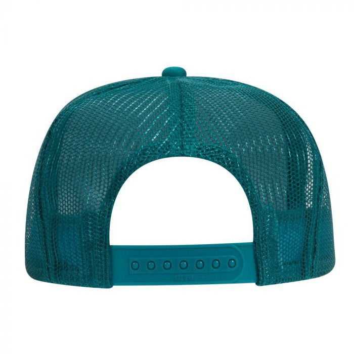 OTTO 68-216 Youth Polyester Foam High Crown Golf Style Mesh Back Cap with Plastic Adjustable Snap - Jade White Jade - HIT a Double - 2