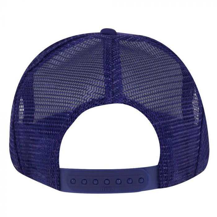 OTTO 68-216 Youth Polyester Foam High Crown Golf Style Mesh Back Cap with Plastic Adjustable Snap - Purple - HIT a Double - 1