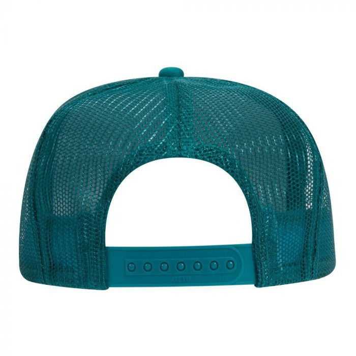OTTO 68-216 Youth Polyester Foam High Crown Golf Style Mesh Back Cap with Plastic Adjustable Snap - Jade - HIT a Double - 1